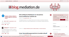 Desktop Screenshot of blog.mediation.de