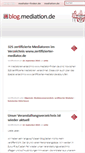 Mobile Screenshot of blog.mediation.de