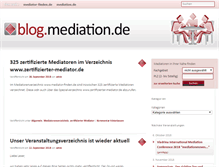 Tablet Screenshot of blog.mediation.de